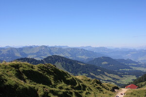 Bergpanorama von der Hochgratbahn-Bergstation