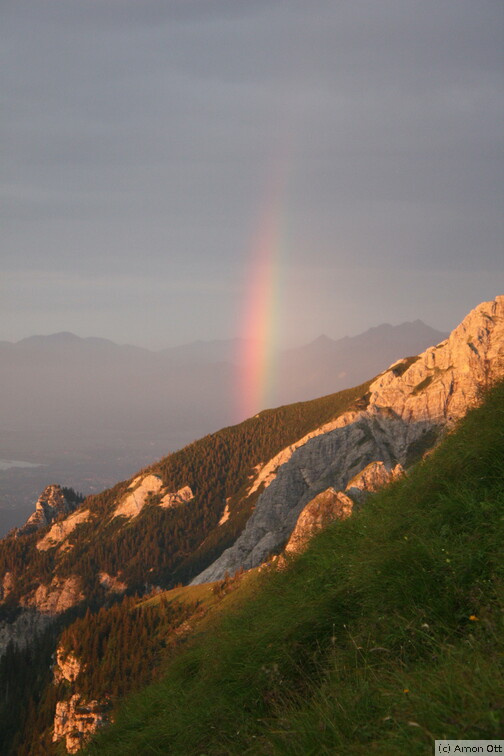Regenbogen über Brentenjoch