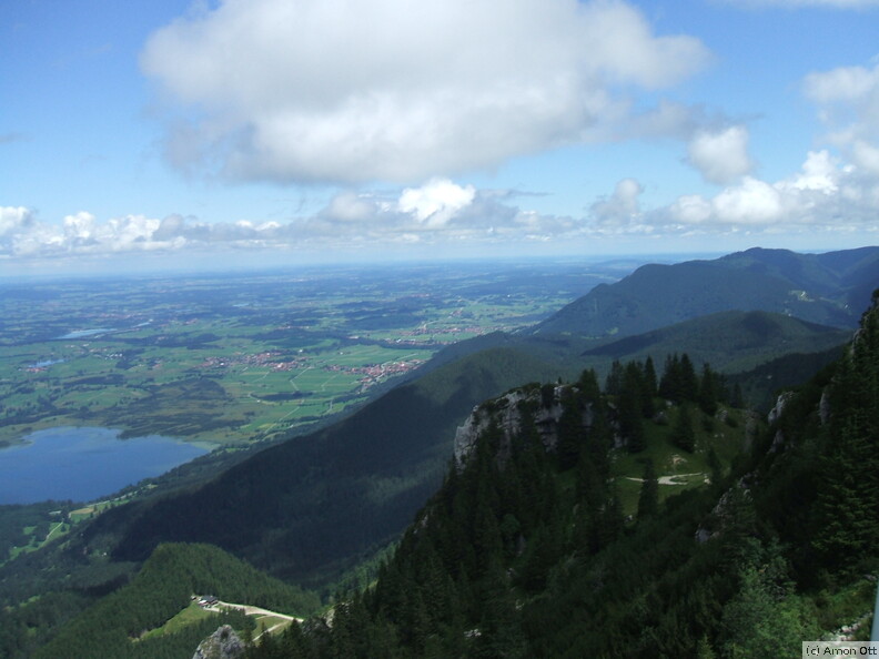 Abstieg vom Tegelberg geht auch über die Rohrkopfhütte