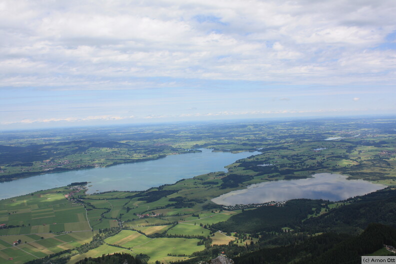 Forggensee und Bannwaldsee vom Tegelberg