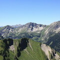 Blick von der Sulzspitze auf Lachenspitze, Krottenköpfe und Luchsköpfe