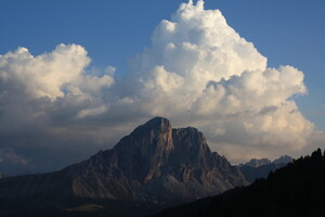 Peitlerkofel im Alpenglühen