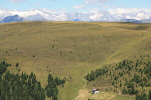 Turnaretscher Hütte mit Bergpanorama vom Maurerberg