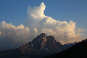 Peitlerkofel im Alpenglühen