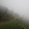 Weg im Nebel an der Turnaretscher Hütte