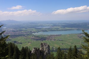 Forggensee und Hopfensee vom Tegelberg