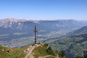 Gipfelkreuz Rote Wand mit Inntal