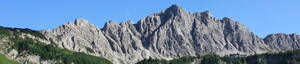 Alpen 2009 - Mond über Lachenspitze mit Landsberger Hütte 