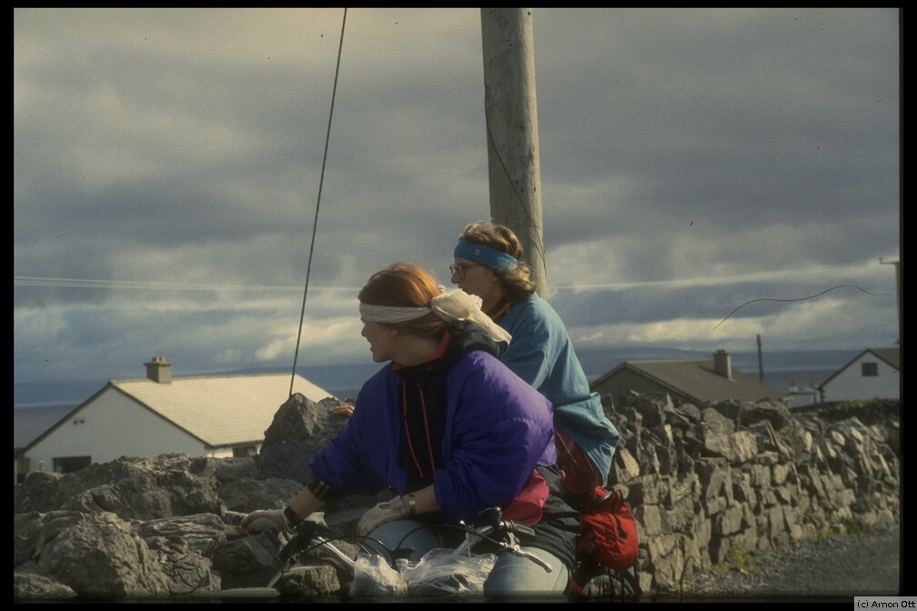Cyclists on Inishmore, Aran Islands, Co. Galway, 1994