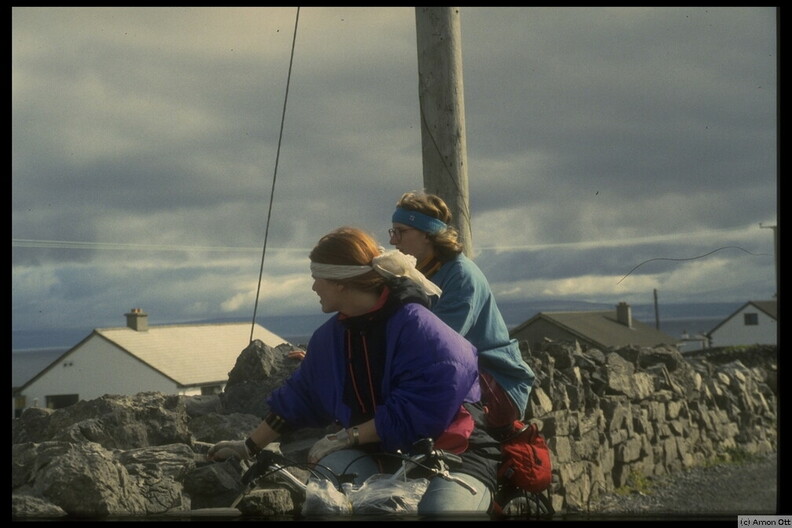 Cyclists on Inishmore, Aran Islands, Co. Galway, 1994