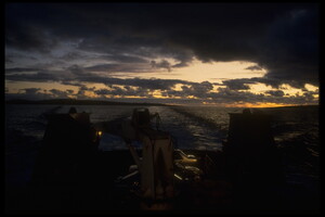 On the Freight Boat from Kilronan, Inishmore, Aran Islands, to Galway harbour, 1994