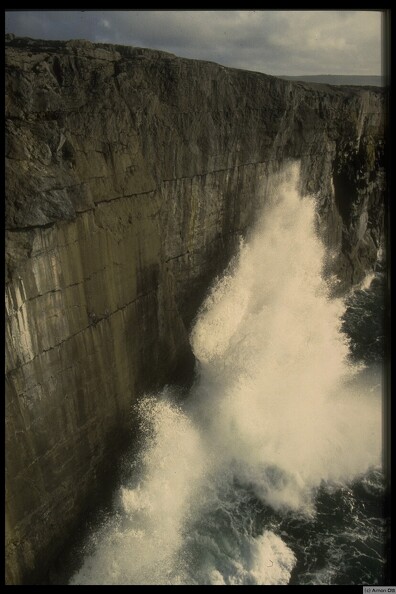Waves against the Wall, between Fanore and Cliffs of Moher, Co. Clare, 1994