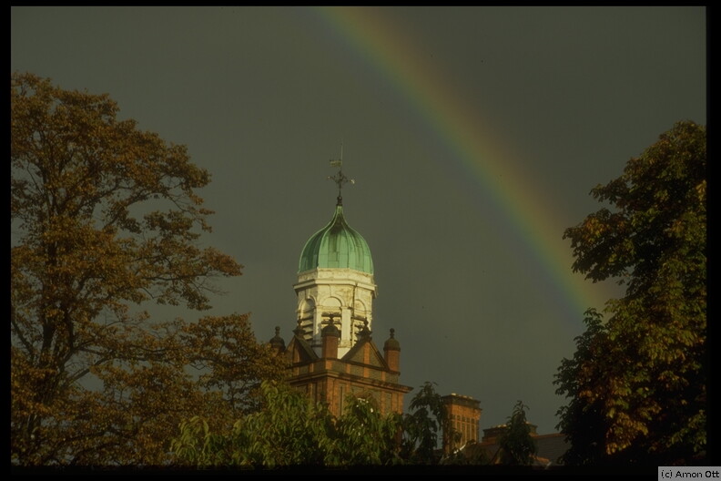 Rainbow over House in Seafield, Dublin, 1995