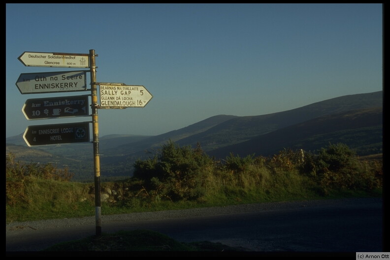 Signpost near Glencree, Co. Wicklow, 1995