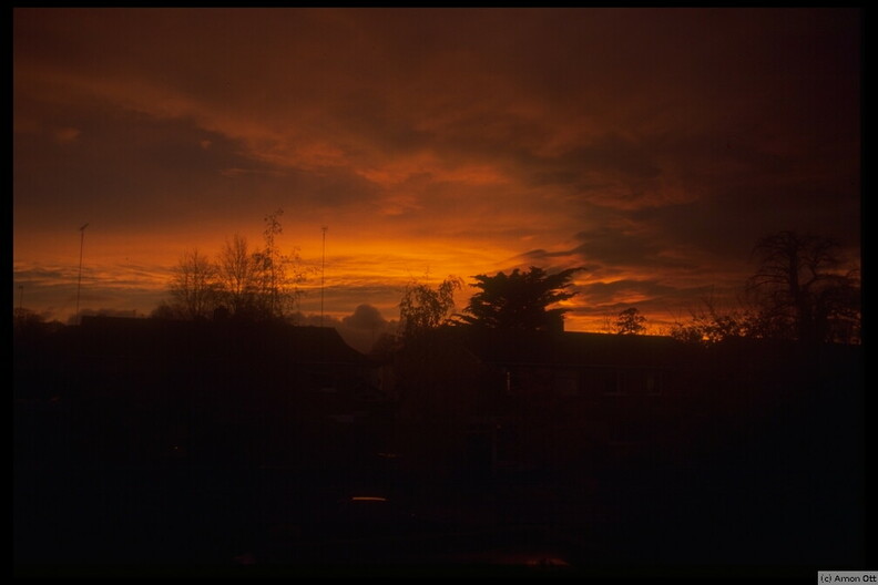 Sunset in Blackrock, Co. Dublin, 1995