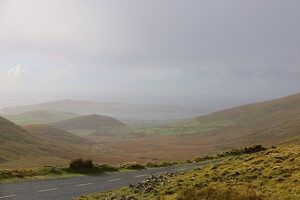 Dingle town from Connor Pass