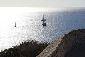 Segelschiff vor Bonifacio