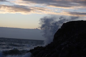 Wellen beim Kongestolen nahe Hammer Havn