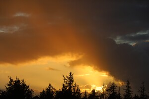 Sonnenuntergang vom Pælebjerg