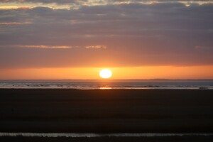 Sonnenuntergang am Sønderho-Strand