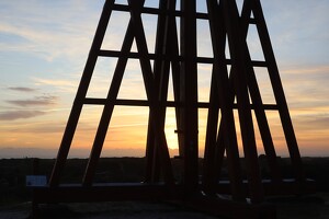 Sonnenuntergang am Kåveren in Sønderho