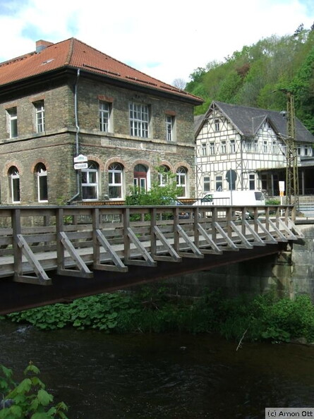Alter Bahnhof und Bodebrücke, Rübeland