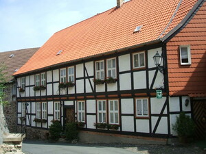 Altes Fachwerkhaus im Schloss Wernigerode