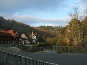 Straßenbrücke im Zentrum von Rübeland