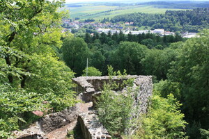 Aussicht von der Burgruine Scharzfels