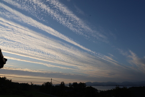 Wolkenstreifen über Fonnebost