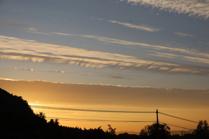 Wolkenstreifen über Fonnebost
