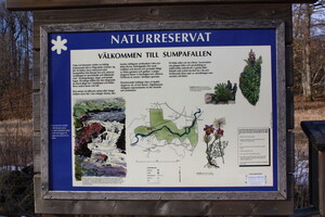 Eingang zum Naturreservat Sumpafallen