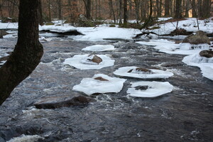 Eisinseln beim Sumpafallen