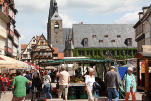 Markt und Rathaus in Quedlinburg