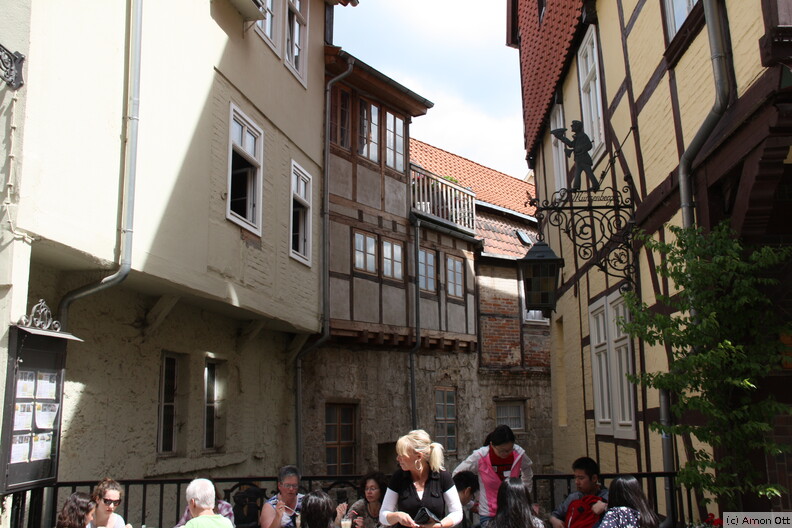 Häuserschneise in Quedlinburg