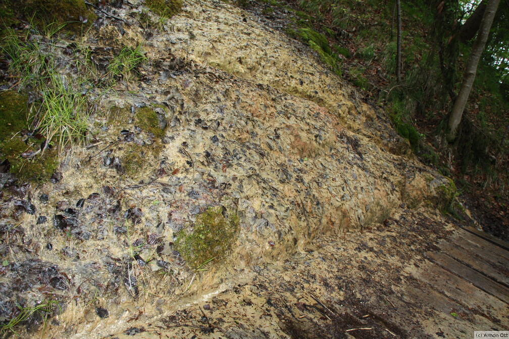 Sedimente in der Ammerschlucht