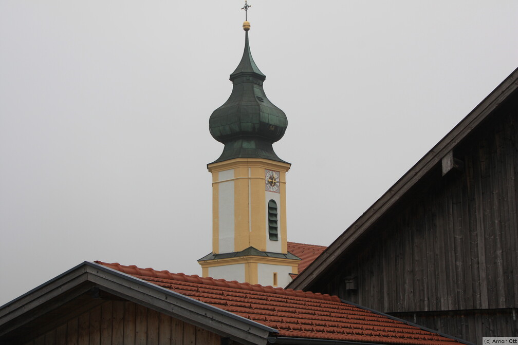 Kirchturm in Wildsteig