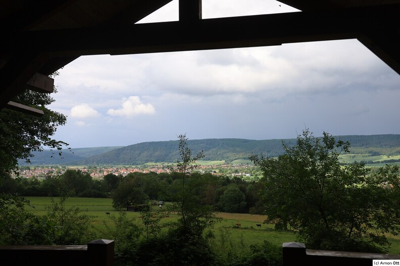 Blick aus der Spjnnstubenhütte