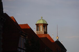 Turm in Hameln im Abendlicht